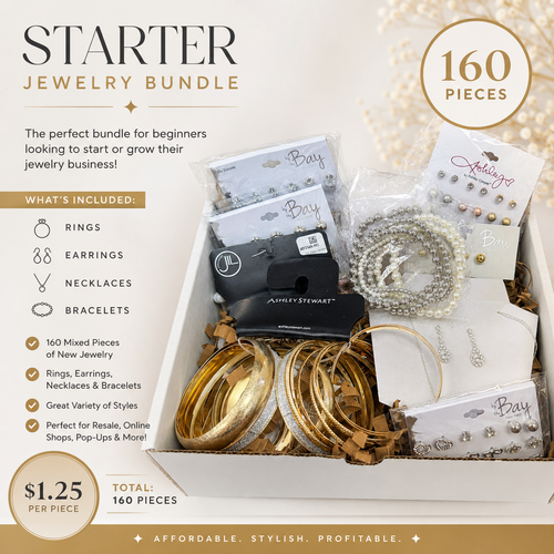 Starter Jewelry Bundle (160 Pieces)